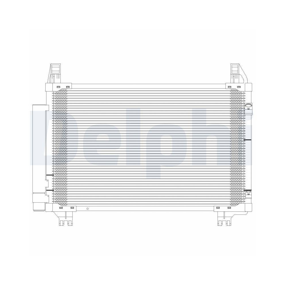 Kondensator, Klimaanlage DELPHI TSP0225624 für TOYOTA