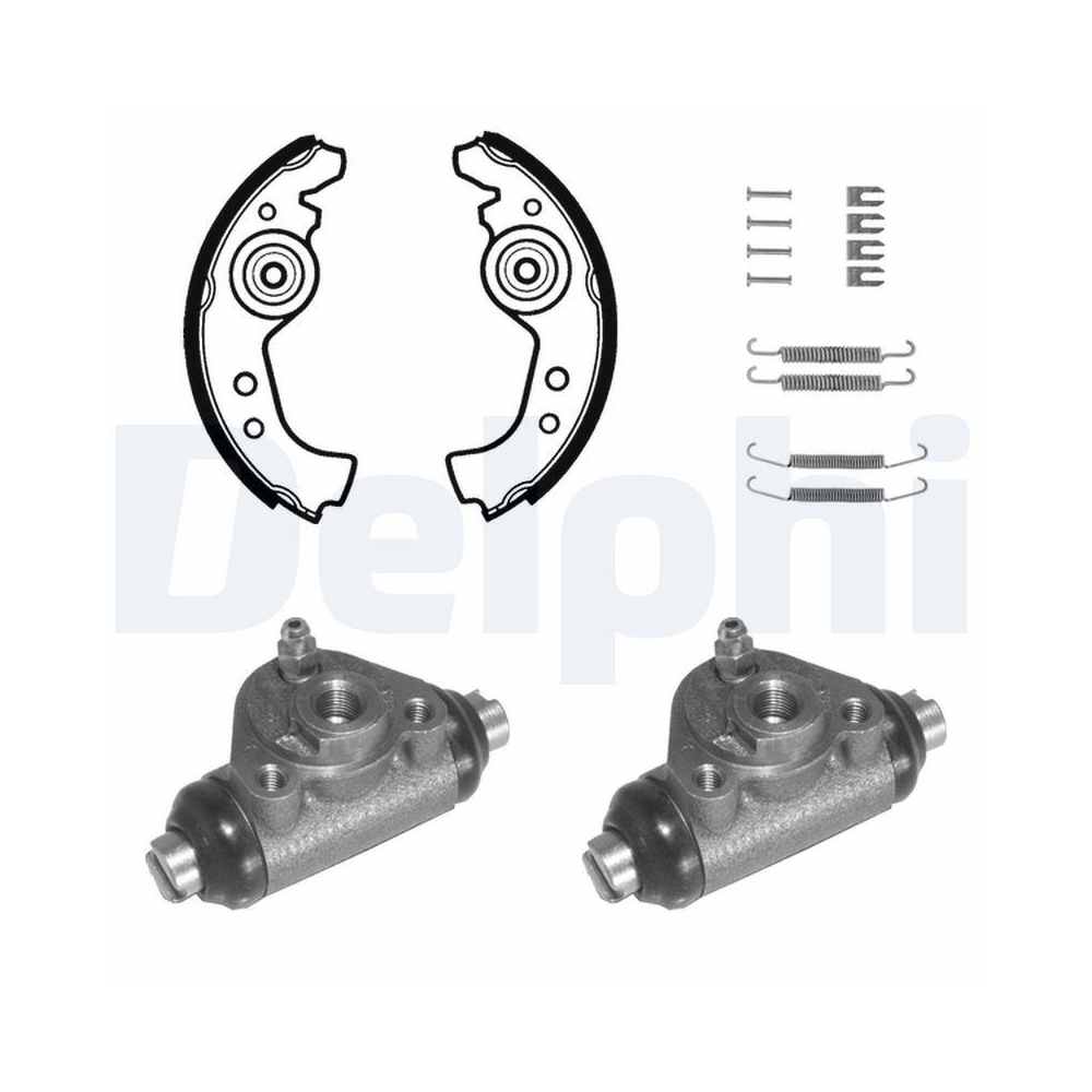 DELPHI 695 Bremsbackensatz f&uuml;r, Hinterachse