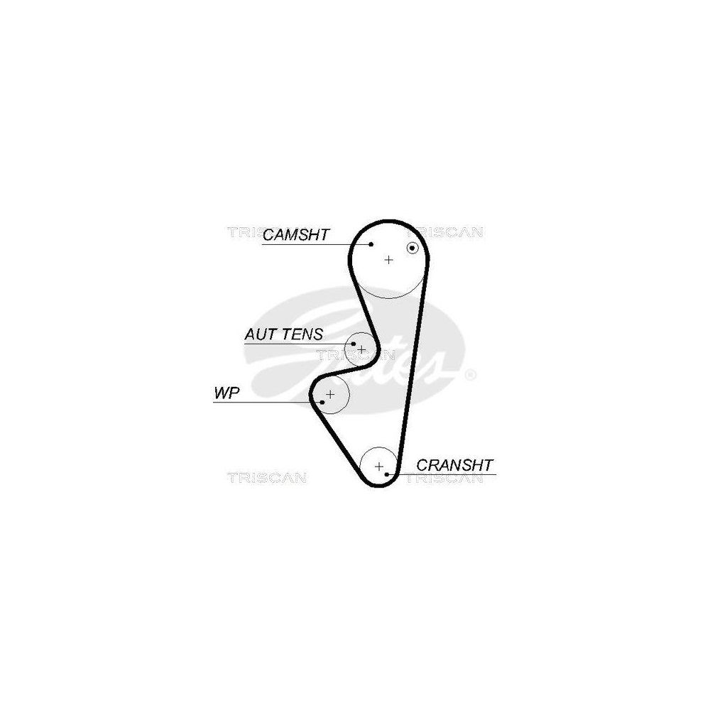 Zahnriemen TRISCAN 8645 5574xs f&uuml;r CITRO&Euml;N PEUGEOT