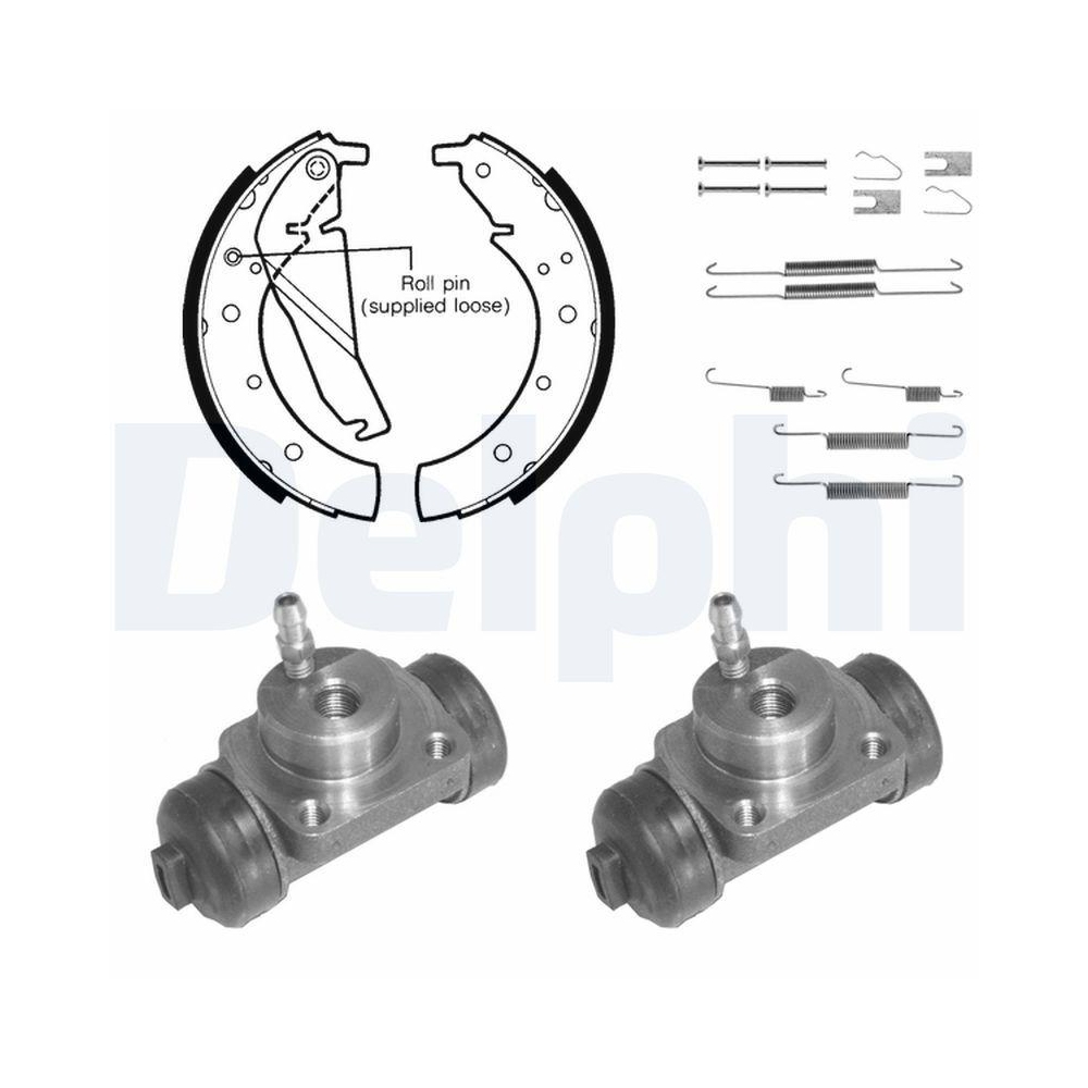 DELPHI 754 Bremsbackensatz für, Hinterachse