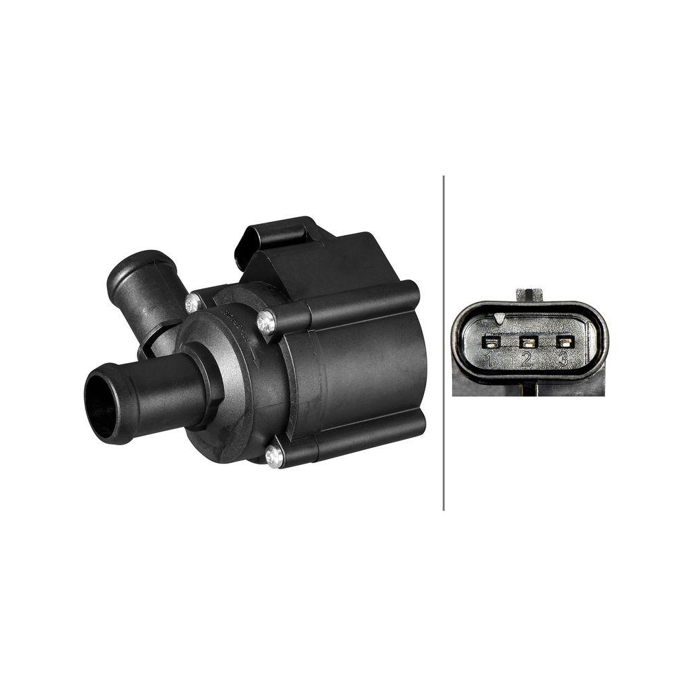 HELLA Zusatzwasserpumpe (K&uuml;hlwasserkreislauf) 8TW 358 304-691 f&uuml;r AUDI