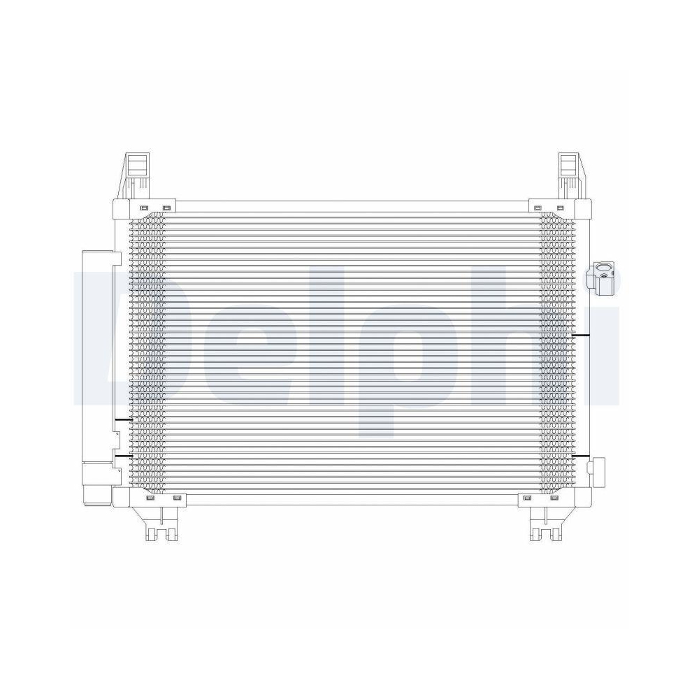 Kondensator, Klimaanlage DELPHI TSP0225626 für TOYOTA