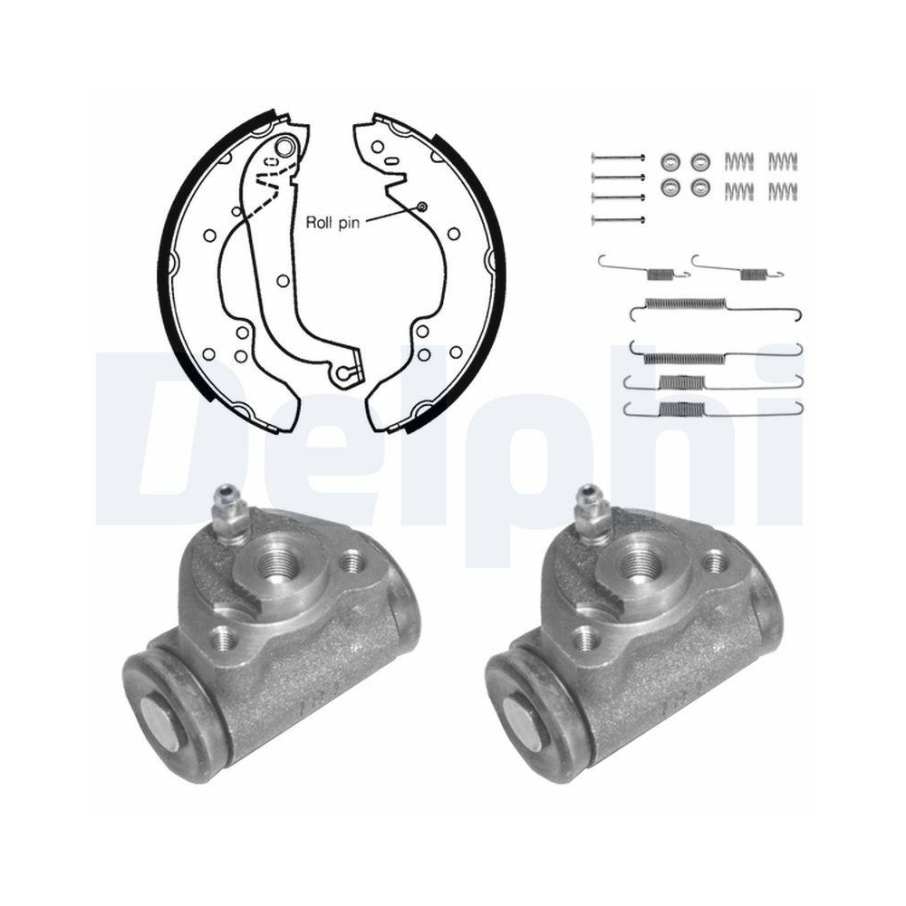 DELPHI 757 Bremsbackensatz f&uuml;r CITRO&Euml;N, Hinterachse