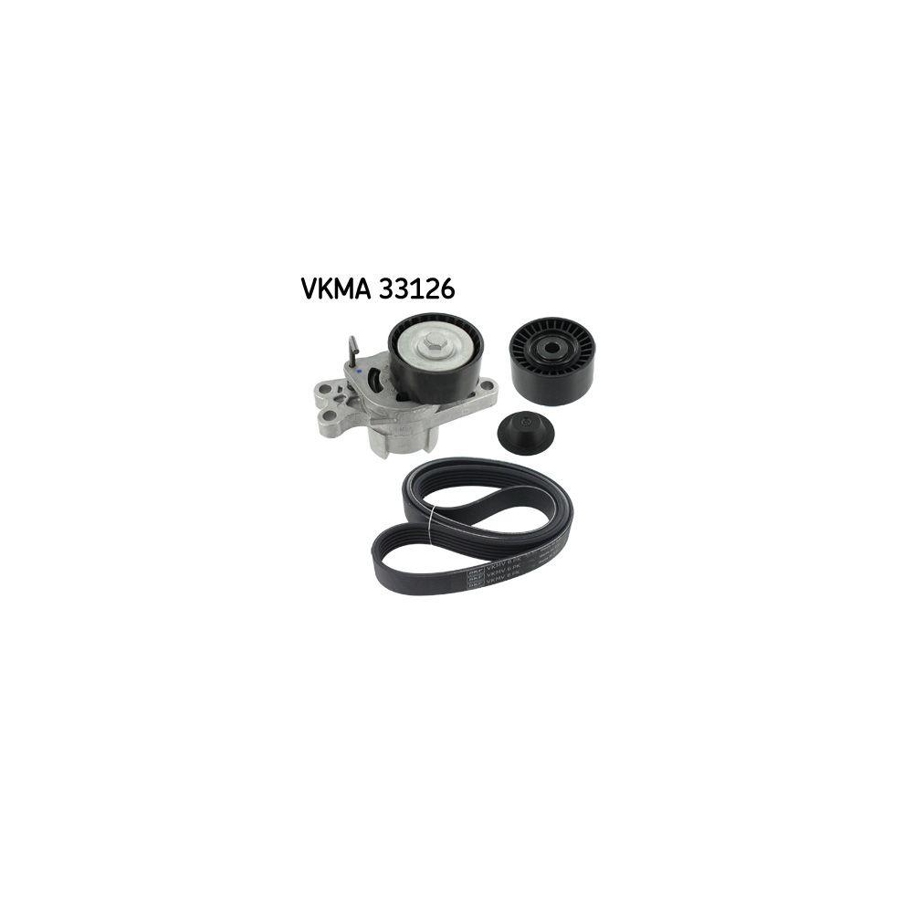 Keilrippenriemensatz SKF VKMA 33126 für AUDI CITROËN FORD OPEL PEUGEOT SEAT VW