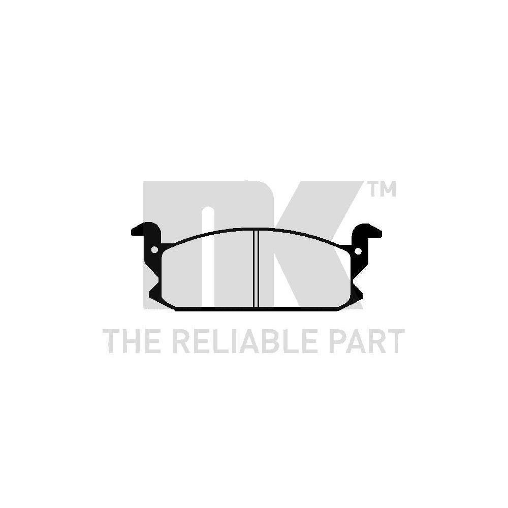 Bremsbelagsatz, Scheibenbremse NK 225102 f&uuml;r DAIHATSU, Vorderachse