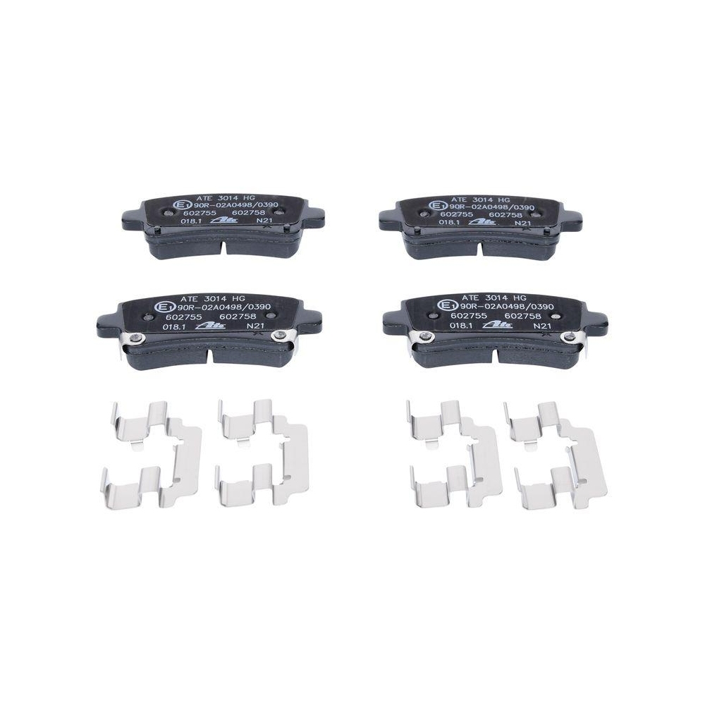 Bremsbelagsatz, Scheibenbremse ATE 13.0460-2755.2 f&uuml;r OPEL SAAB VAUXHALL