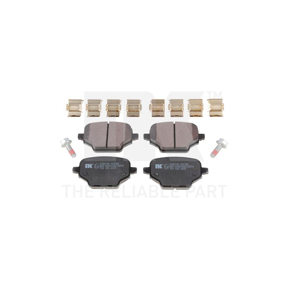 Bremsbelagsatz, Scheibenbremse NK 2299105 f&uuml;r CITRO&Euml;N OPEL PEUGEOT TOYOTA