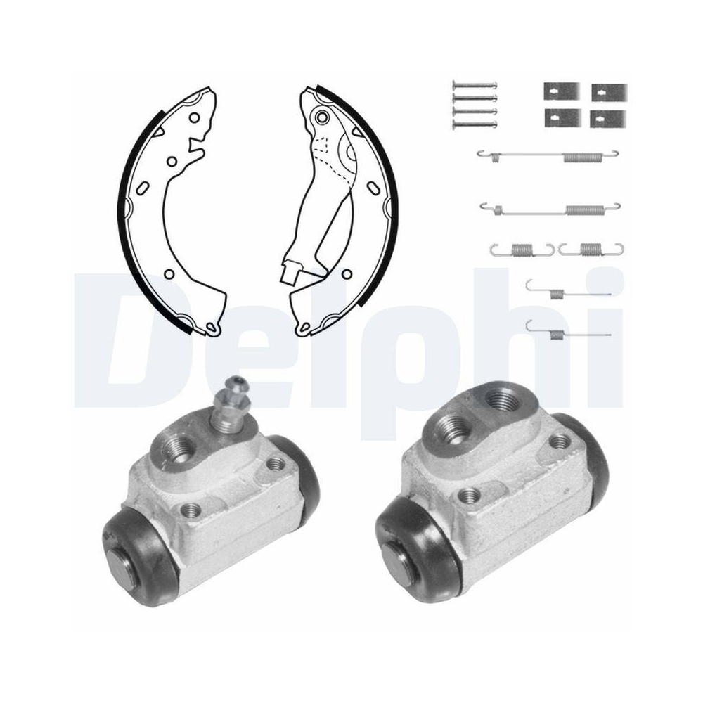 DELPHI KP1107 Bremsbackensatz f&uuml;r, Hinterachse