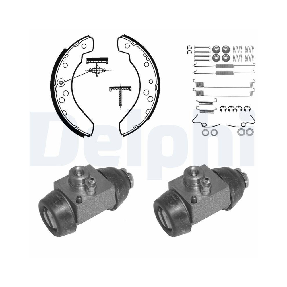 Bremsbackensatz DELPHI 795 für, Hinterachse