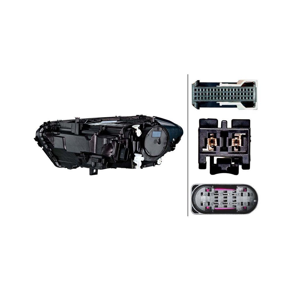 HELLA Hauptscheinwerfer 1EX 015 390-521 für MERCEDES-BENZ, rechts