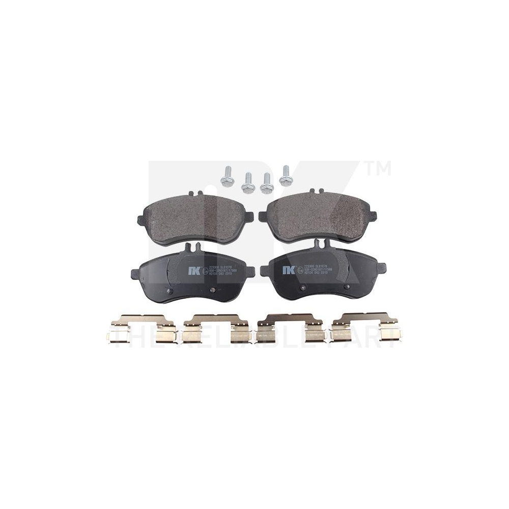 Bremsbelagsatz, Scheibenbremse NK 223366 f&uuml;r MERCEDES-BENZ, Vorderachse