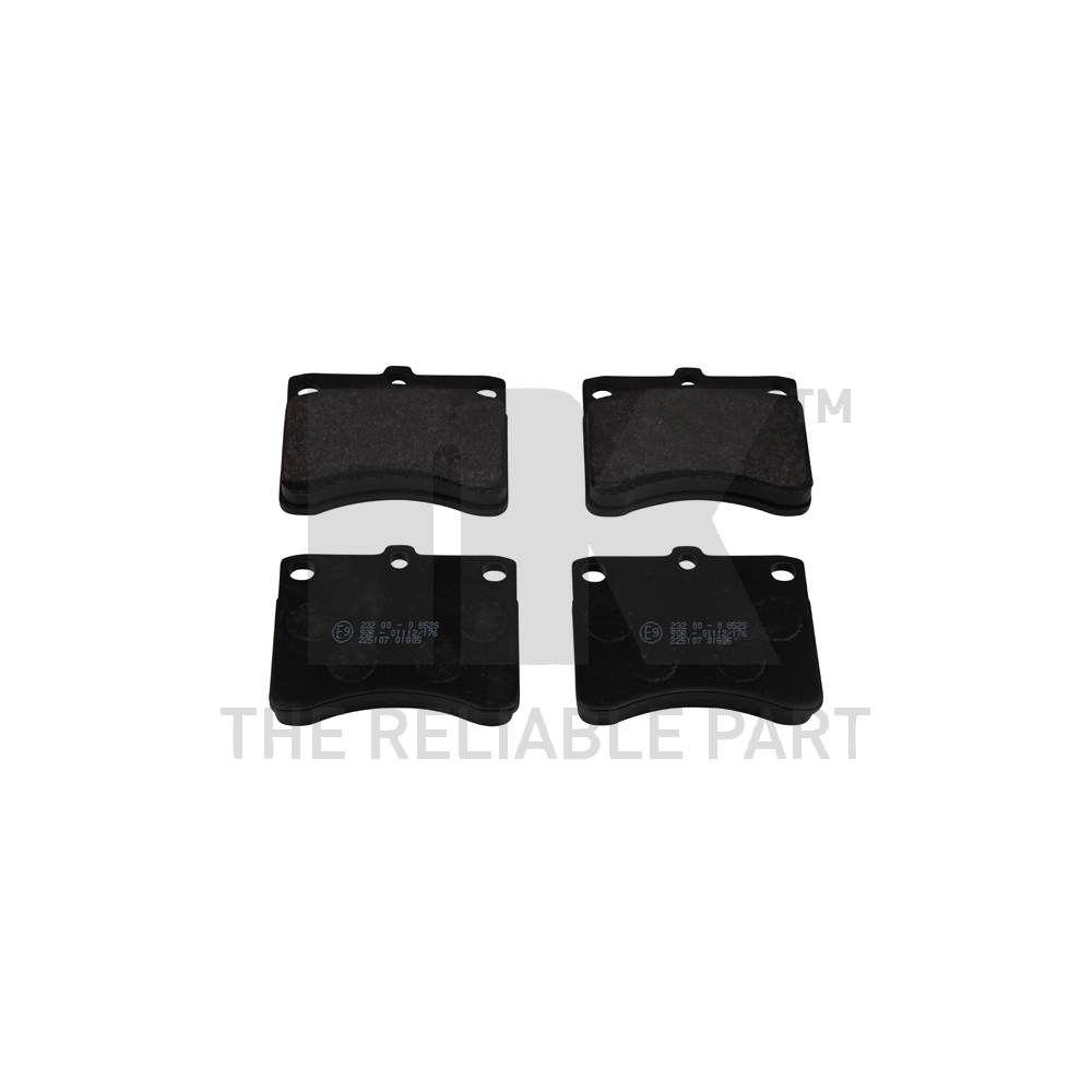 Bremsbelagsatz, Scheibenbremse NK 225107 f&uuml;r BEDFORD DAIHATSU, Vorderachse