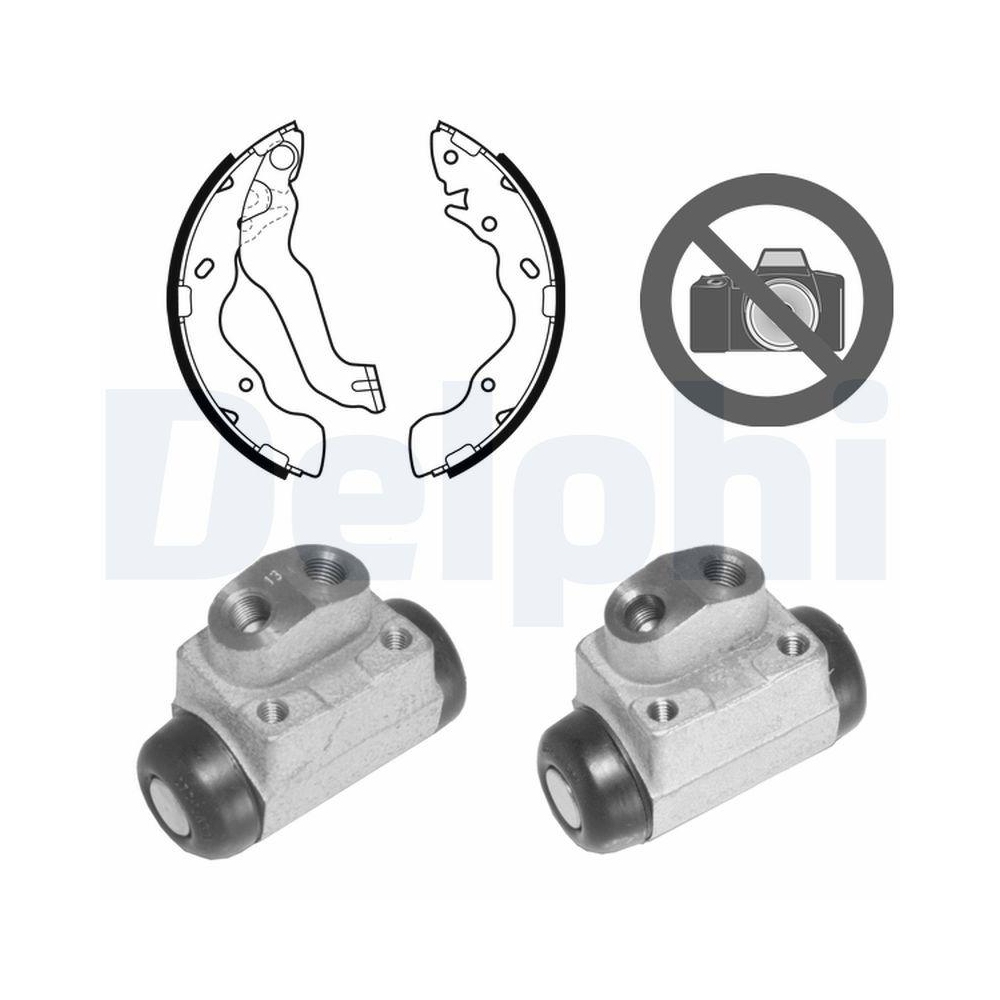 DELPHI KP1108 Bremsbackensatz f&uuml;r, Hinterachse