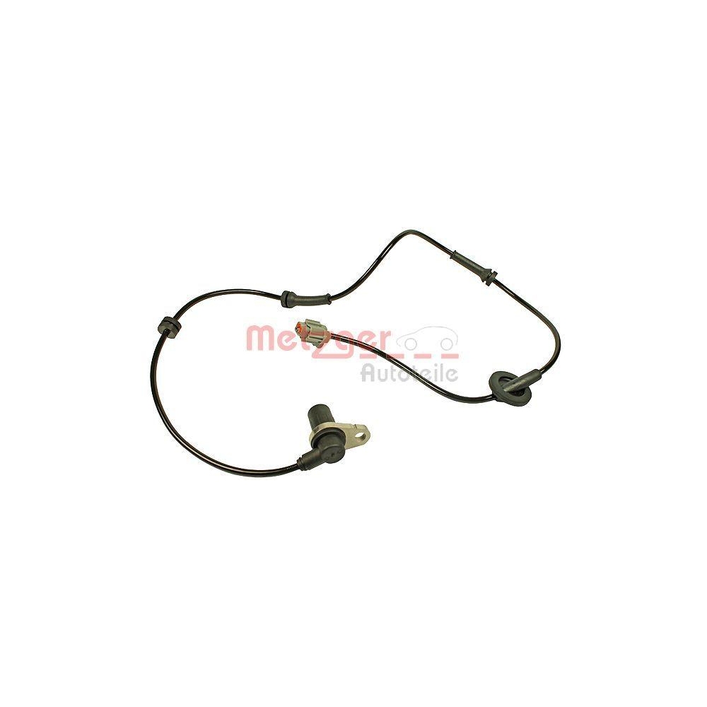 Sensor, Raddrehzahl METZGER 0900715 f&uuml;r NISSAN IKA, Vorderachse rechts