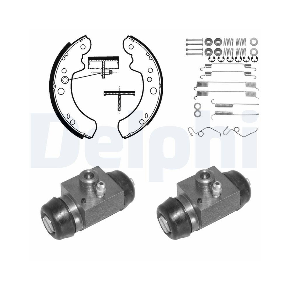 DELPHI 799 Bremsbackensatz f&uuml;r, Hinterachse
