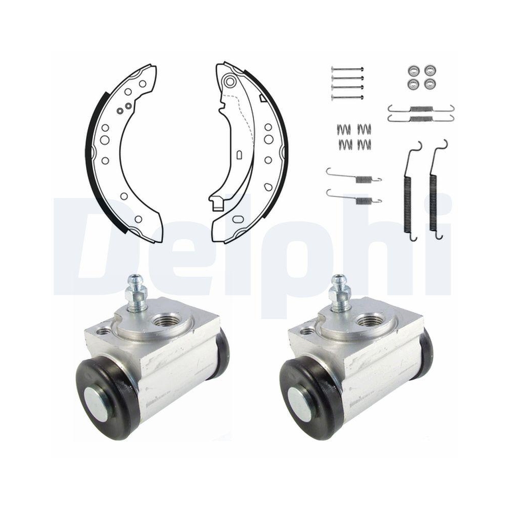 DELPHI KP1110 Bremsbackensatz f&uuml;r RENAULT, Hinterachse
