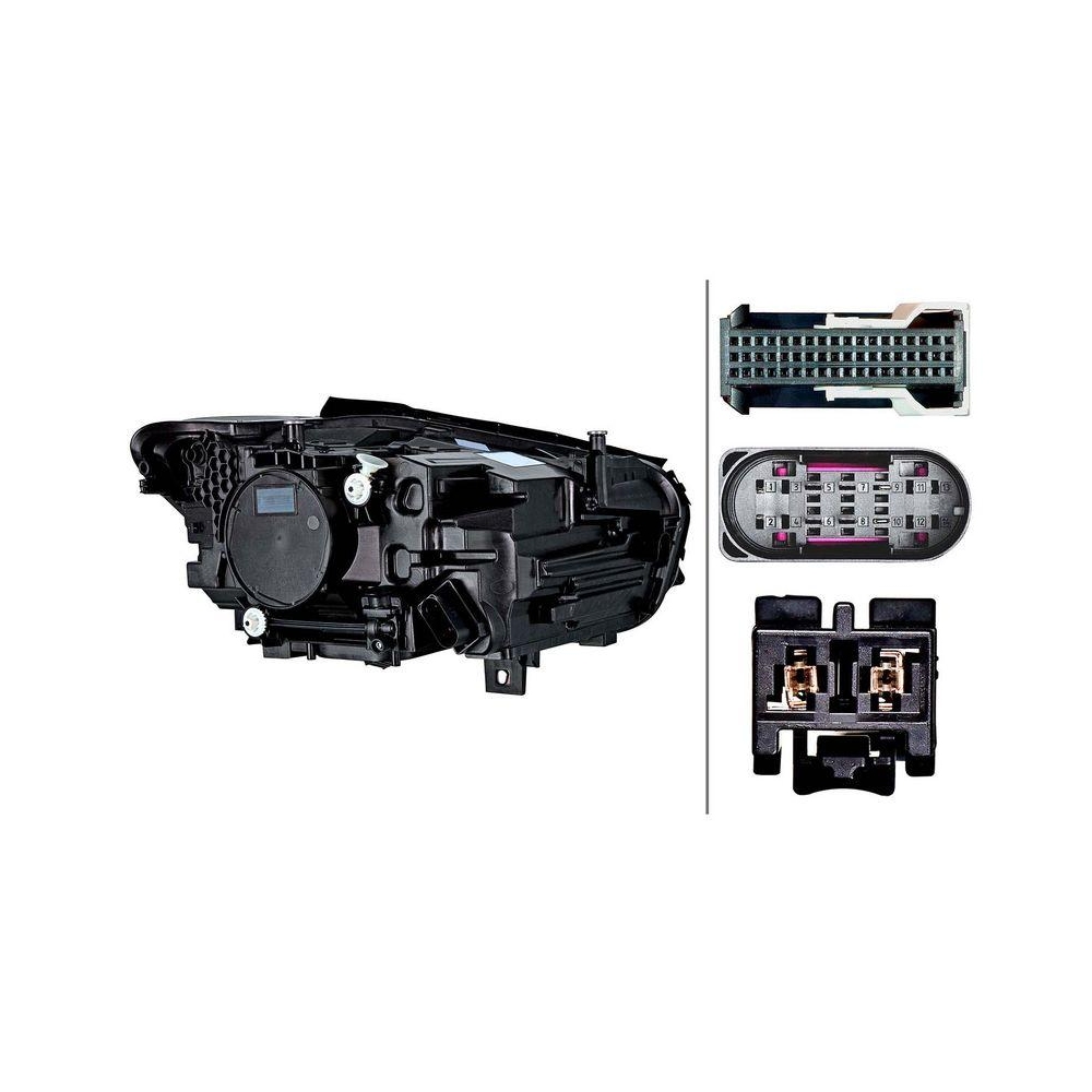 HELLA Hauptscheinwerfer 1EX 015 558-311 für MERCEDES-BENZ, links