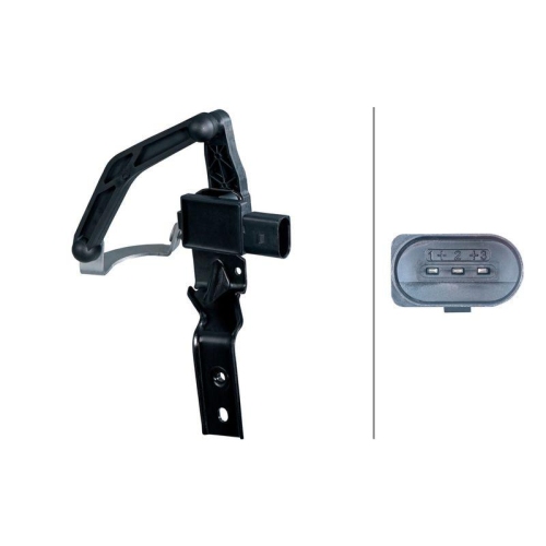HELLA 6PM 012 699-351 Sensor, Leuchtweitenregulierung f&uuml;r VAG, Vorderachse links