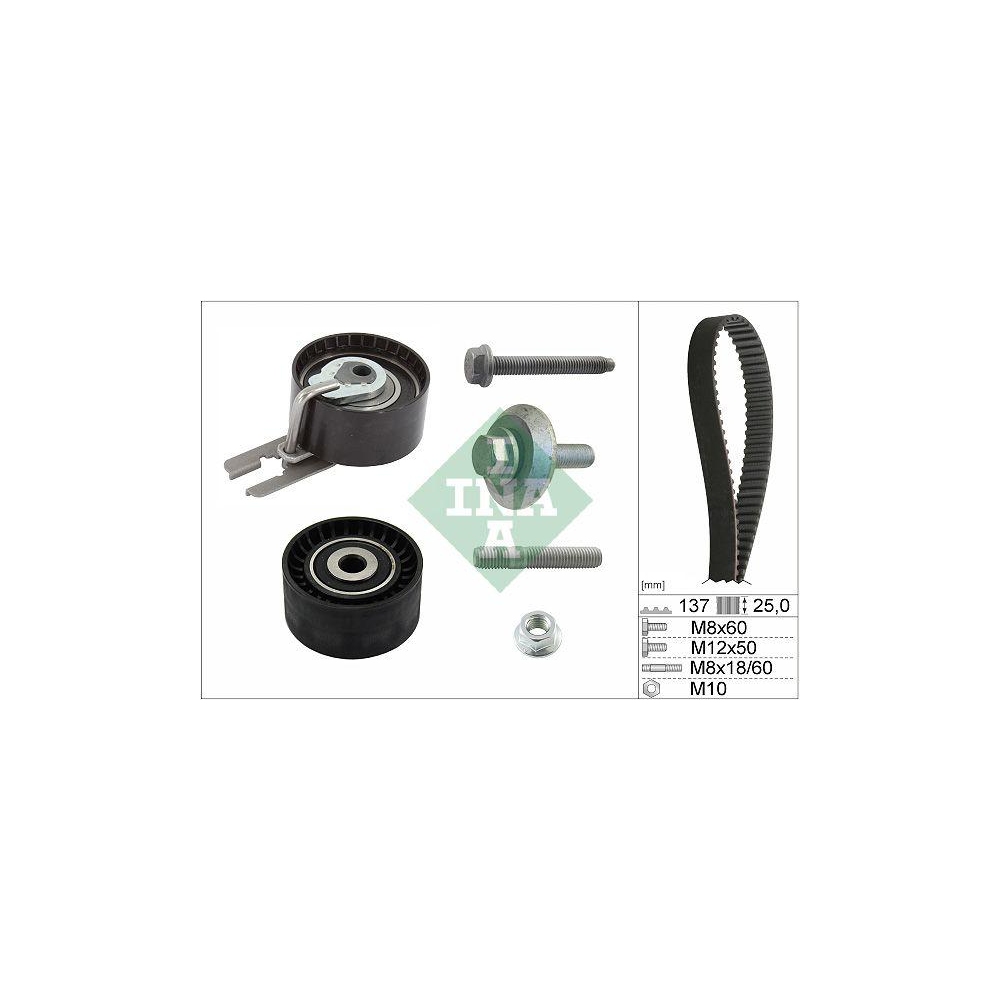 Zahnriemensatz INA 530 0375 10 f&uuml;r CITRO&Euml;N FIAT FORD PEUGEOT SUZUKI VOLVO