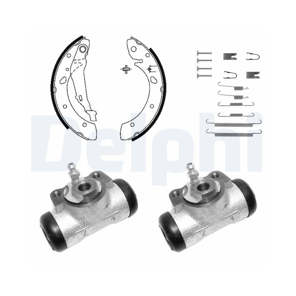 DELPHI KP1112 Bremsbackensatz f&uuml;r, Hinterachse