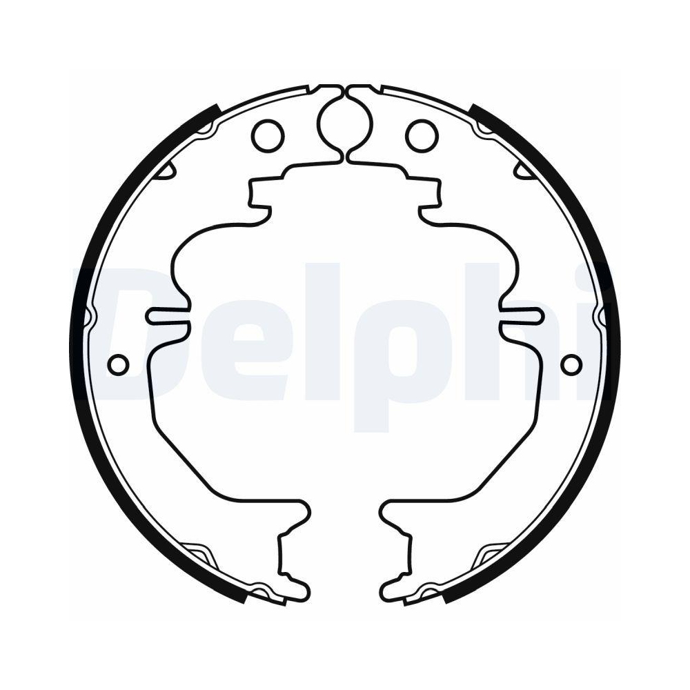 DELPHI LS2053 Bremsbackensatz für TOYOTA LEXUS TOYOTA (FAW), Hinterachse