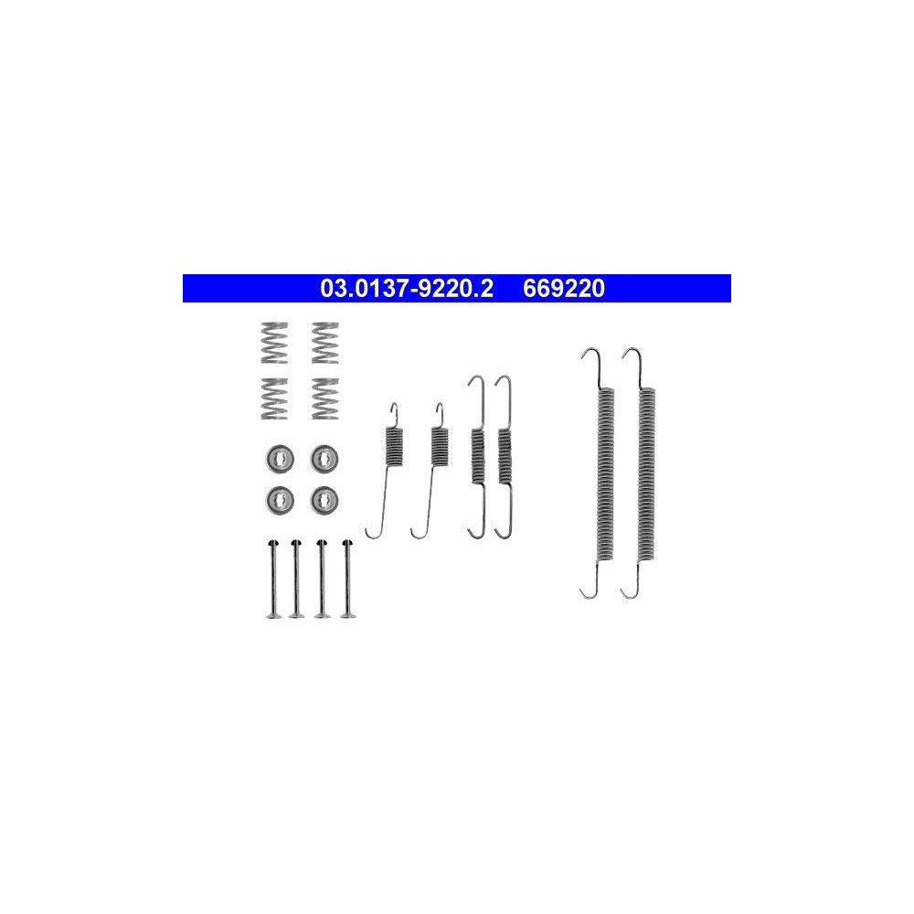 Zubeh&ouml;rsatz, Bremsbacken ATE 03.0137-9220.2 f&uuml;r CITRO&Euml;N PEUGEOT RENAULT