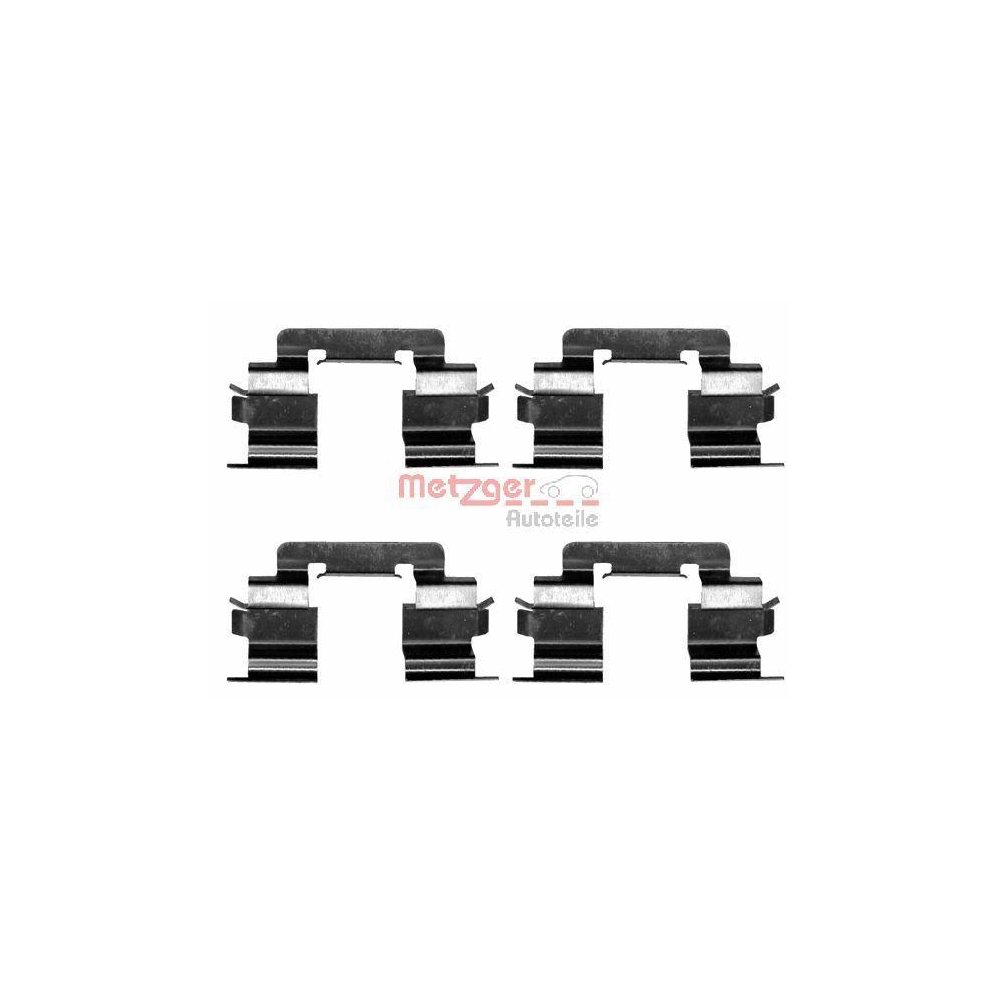 Zubeh&ouml;rsatz, Scheibenbremsbelag METZGER 109-1216 f&uuml;r MERCEDES-BENZ, Vorderachse