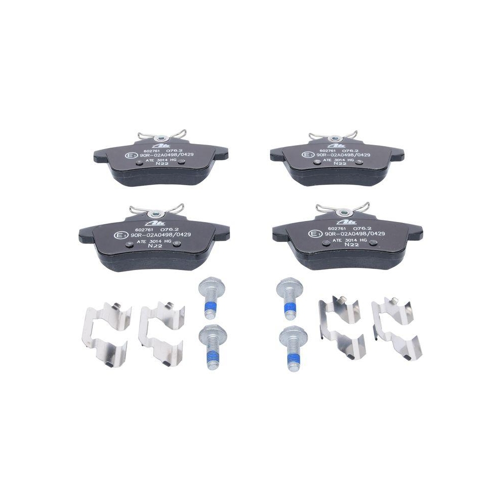 Bremsbelagsatz, Scheibenbremse ATE 13.0460-2761.2 f&uuml;r CITRO&Euml;N PEUGEOT