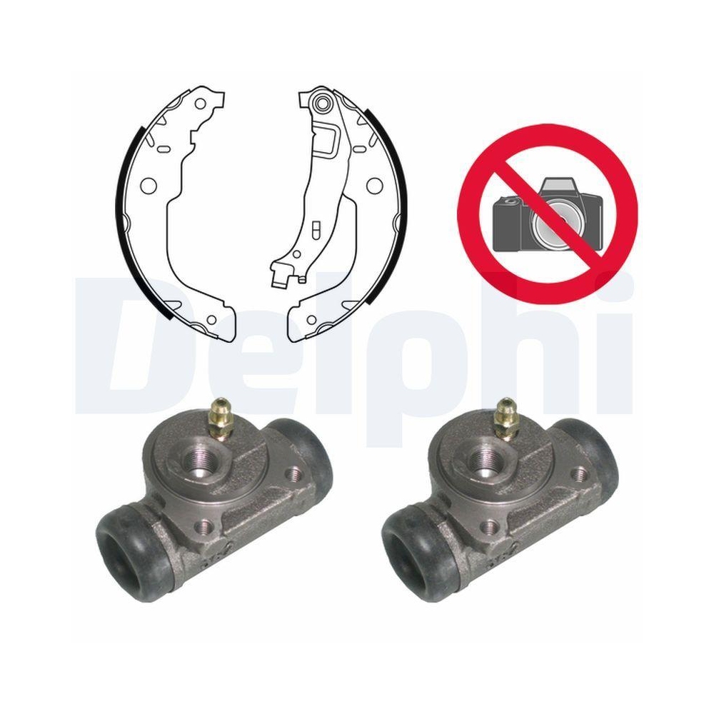DELPHI KP1113 Bremsbackensatz f&uuml;r CITRO&Euml;N PEUGEOT DS, Hinterachse