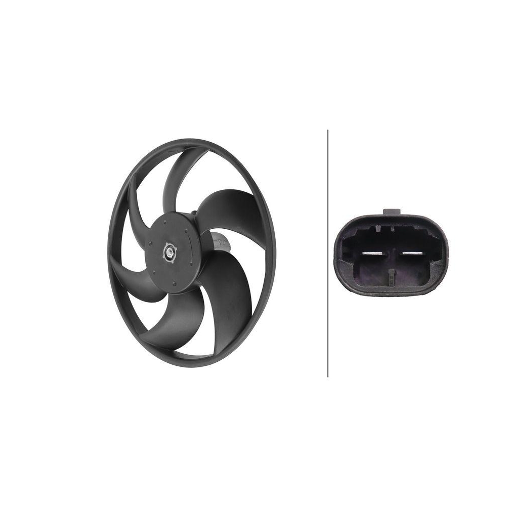 HELLA Lüfter, Motorkühlung 8EW 366 420-021 für RENAULT DACIA