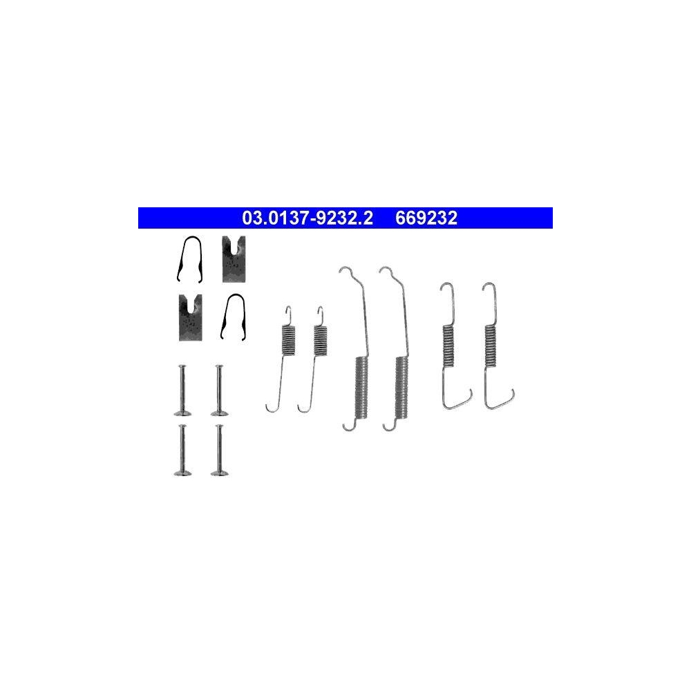 Zubeh&ouml;rsatz, Bremsbacken ATE 03.0137-9232.2 f&uuml;r MERCEDES-BENZ, Hinterachse