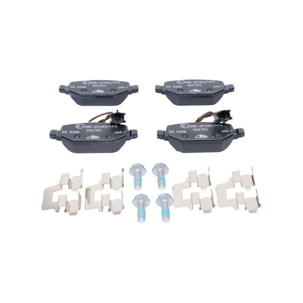 Bremsbelagsatz, Scheibenbremse ATE 13.0460-2763.2 f&uuml;r FIAT, Hinterachse