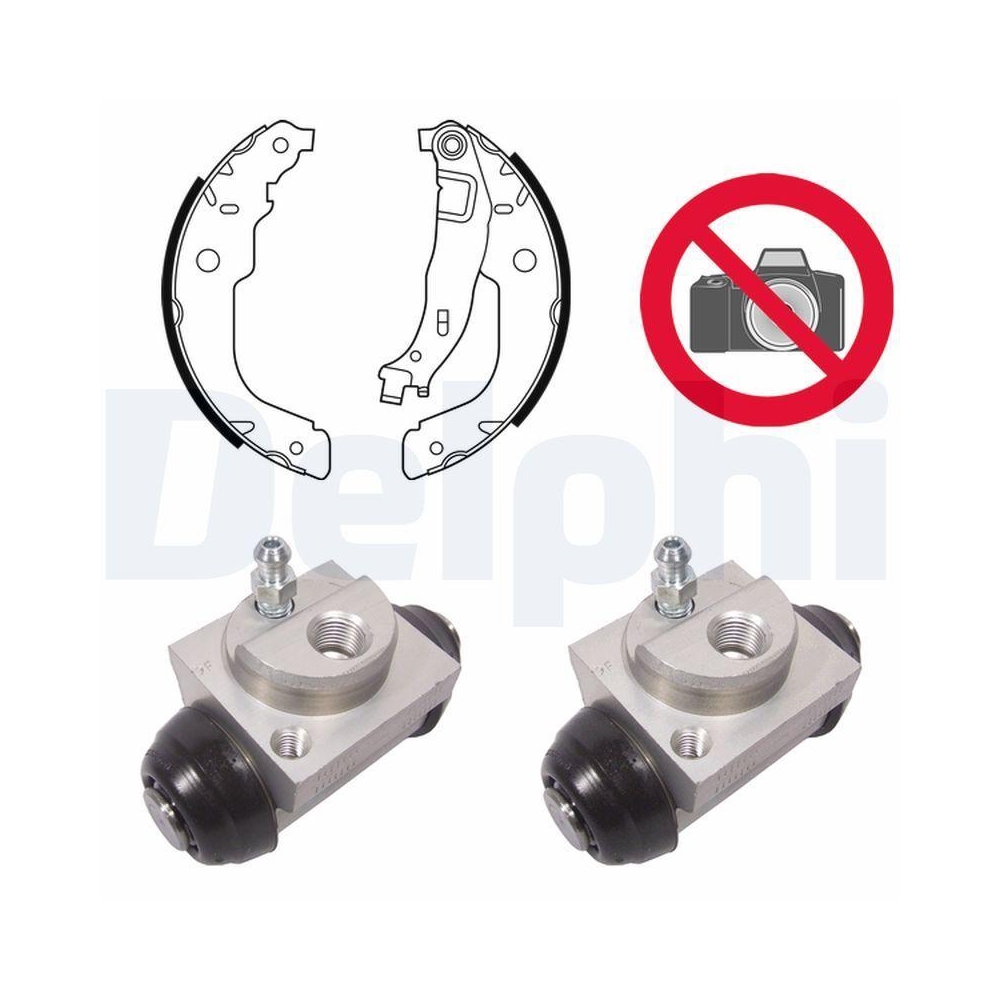 DELPHI KP1115 Bremsbackensatz f&uuml;r CITRO&Euml;N PEUGEOT DS, Hinterachse