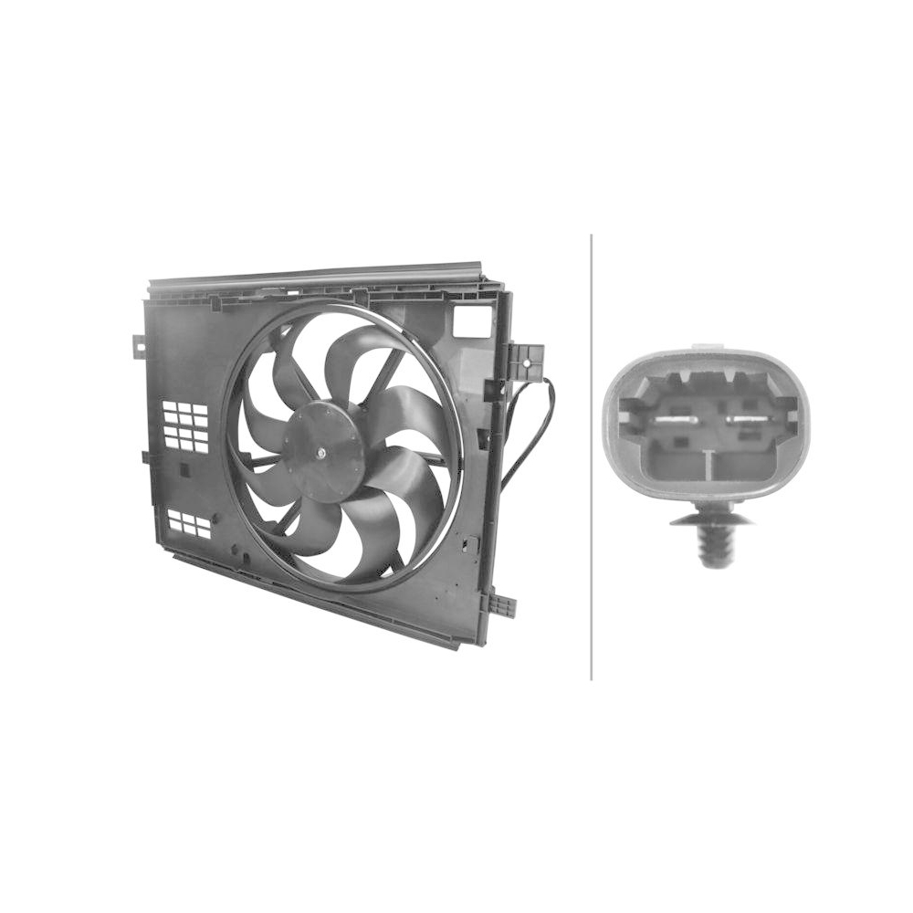 HELLA Lüfter, Motorkühlung 8EW 366 420-041 für CITROËN FIAT OPEL PEUGEOT DS