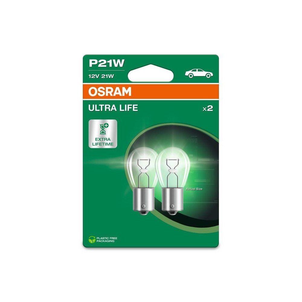Glühlampe, Blinkleuchte ams-OSRAM 7506ULT-2BL ULTRA LIFE für, Fahrzeugheckklappe