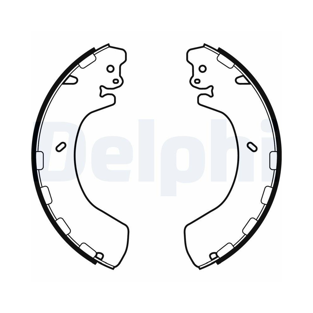 DELPHI LS2057 Bremsbackensatz f&uuml;r HYUNDAI, Hinterachse