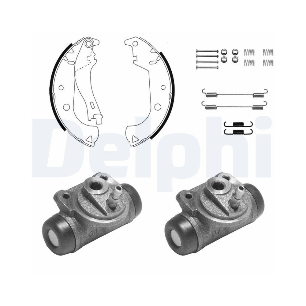 DELPHI KP1117 Bremsbackensatz f&uuml;r, Hinterachse