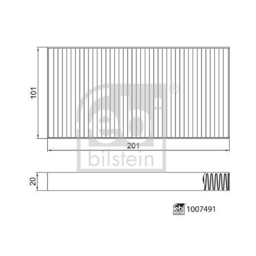 FEBI BILSTEIN 1007491 Filter, Innenraumluft f&uuml;r GREAT WALL