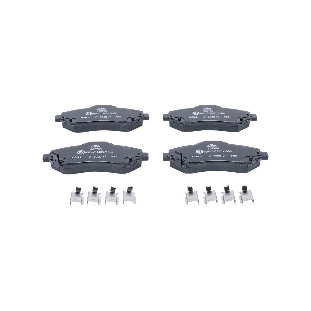 Bremsbelagsatz, Scheibenbremse ATE 13.0460-2766.2 f&uuml;r CHRYSLER FIAT JEEP