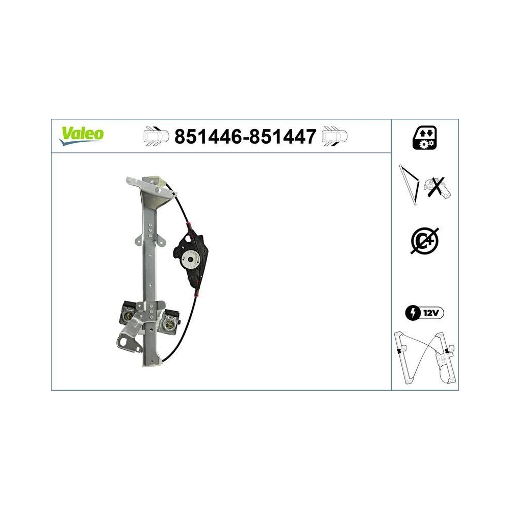 Fensterheber VALEO 851446 für FORD, vorne links