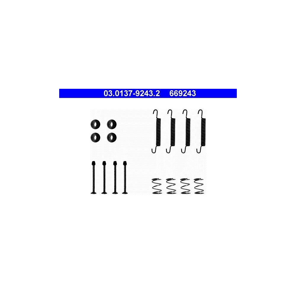 Zubeh&ouml;rsatz, Feststellbremsbacken ATE 03.0137-9243.2 f&uuml;r, Hinterachse