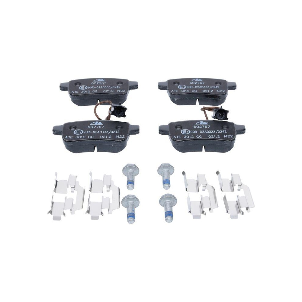 Bremsbelagsatz, Scheibenbremse ATE 13.0460-2767.2 f&uuml;r FIAT, Hinterachse