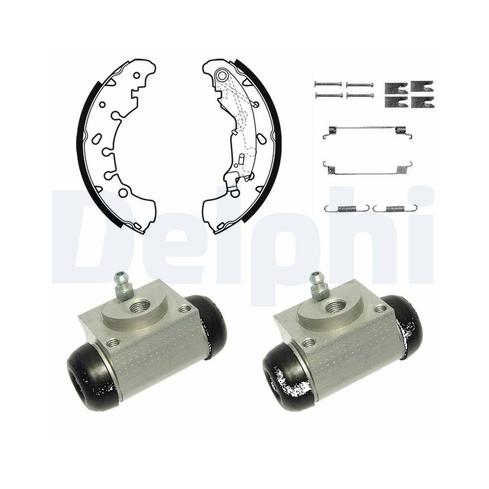 DELPHI KP1119 Bremsbackensatz für, Hinterachse