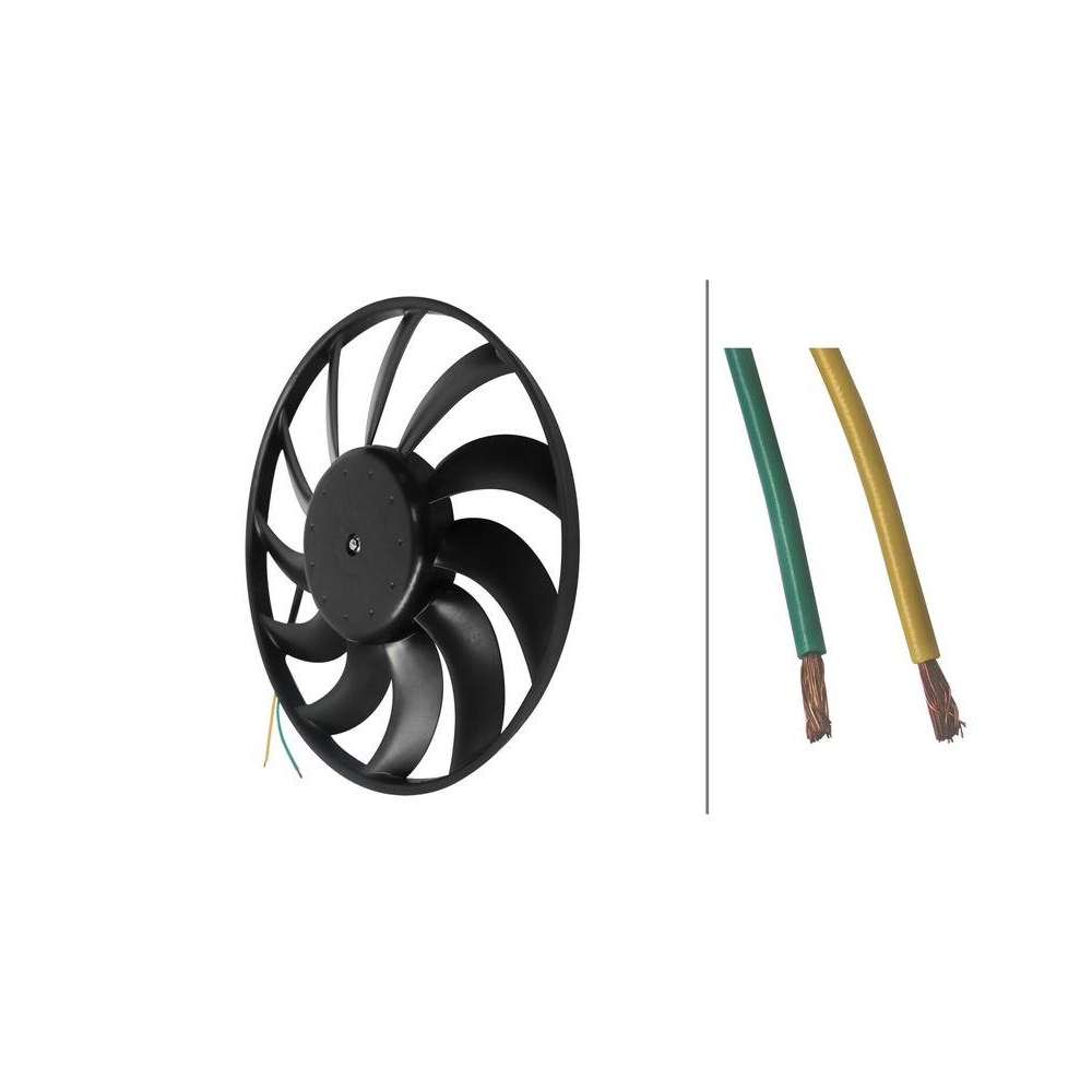 HELLA Lüfter, Motorkühlung 8EW 366 420-091 für AUDI VW AUDI (FAW) CUPRA, links