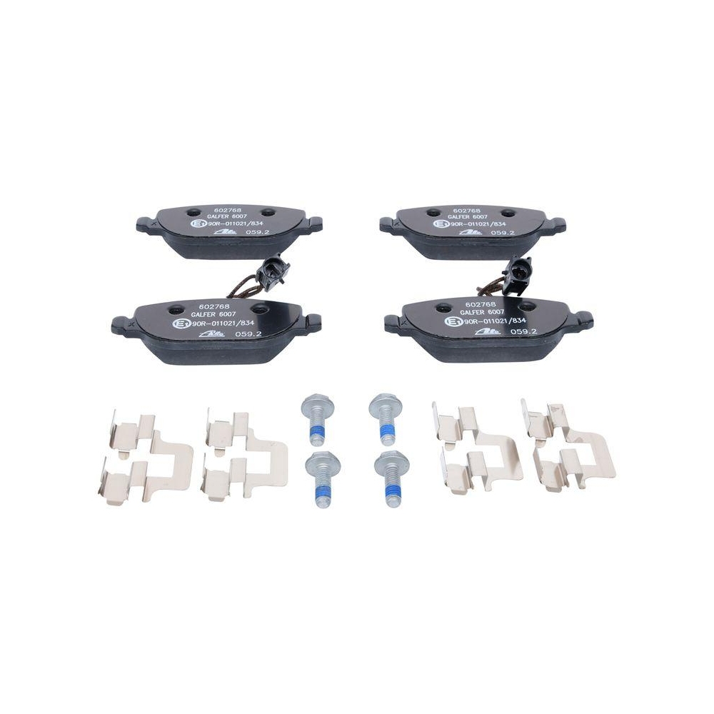 Bremsbelagsatz, Scheibenbremse ATE 13.0460-2768.2 f&uuml;r FIAT, Hinterachse