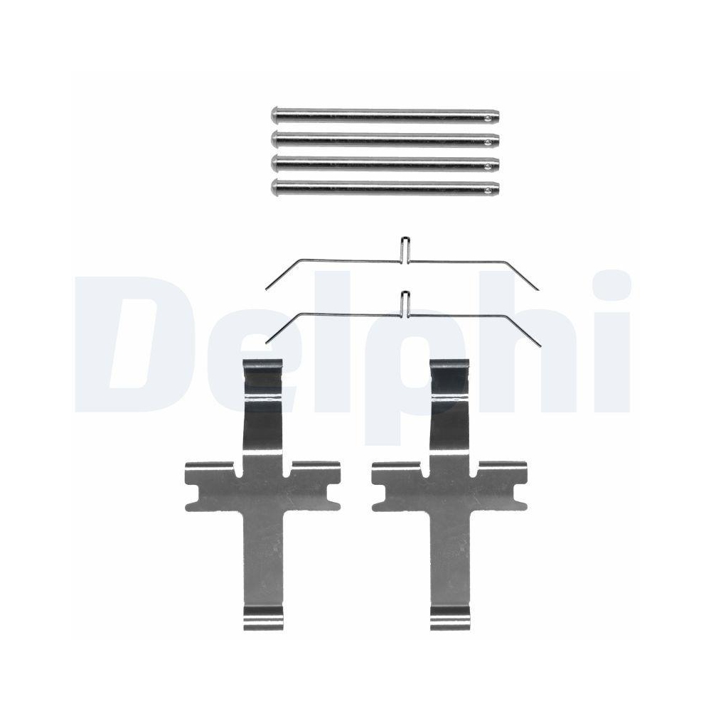 DELPHI LX0495 Zubeh&ouml;rsatz, Scheibenbremsbelag f&uuml;r SUBARU, Vorderachse