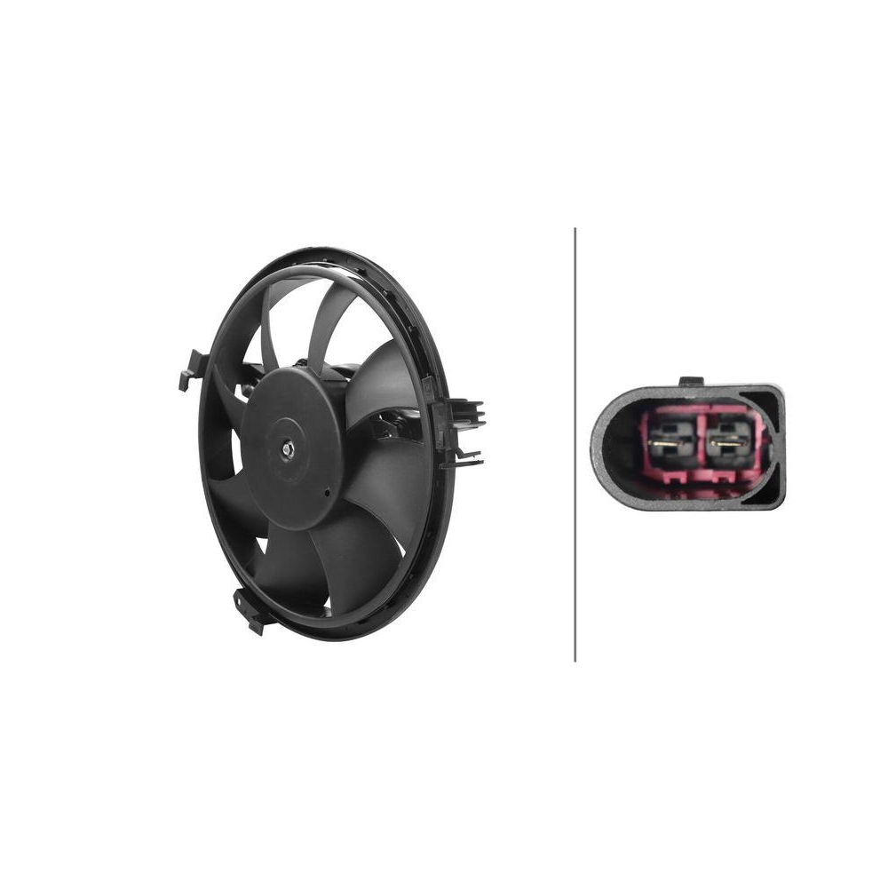 HELLA Lüfter, Motorkühlung 8EW 366 420-101 für AUDI SEAT SKODA VW AUDI (FAW)