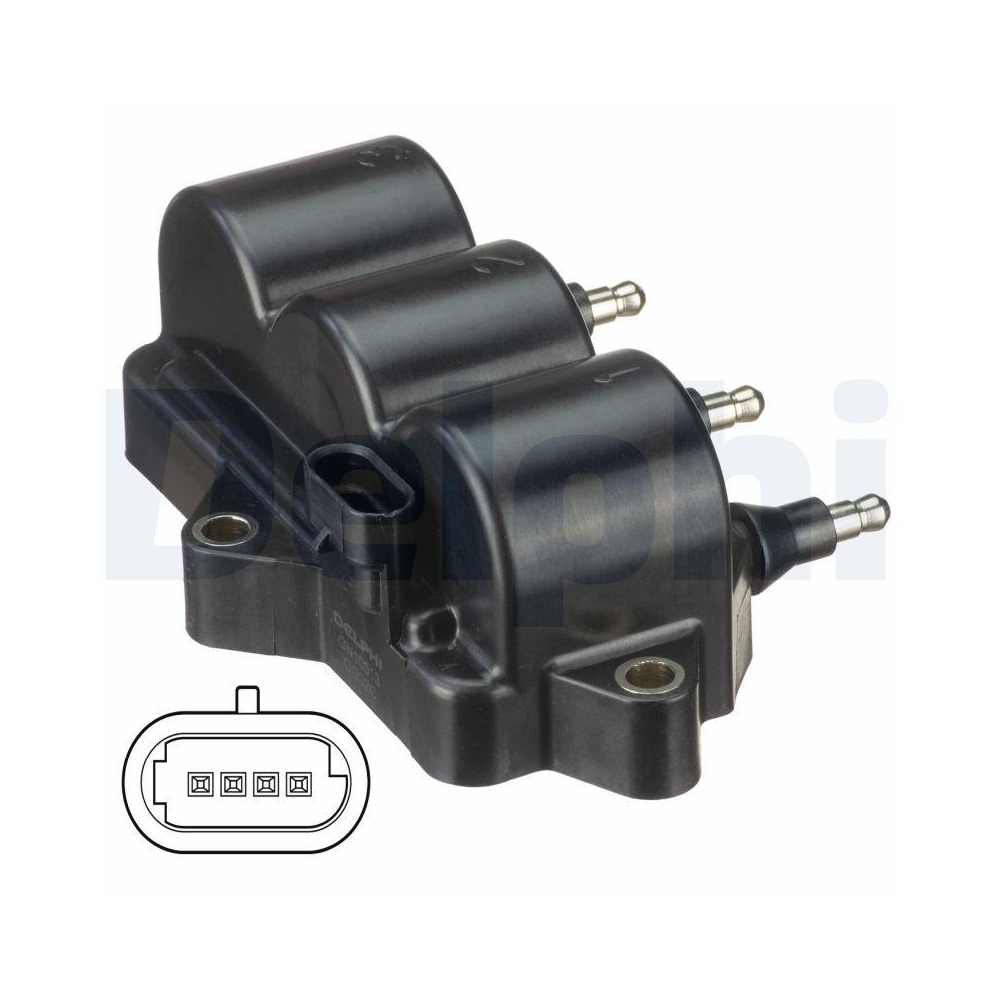 DELPHI GN10513-12B1 Z&uuml;ndspule f&uuml;r CHEVROLET DAEWOO GENERAL MOTORS