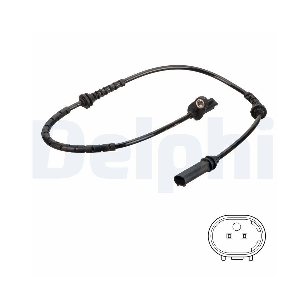 DELPHI SS20792 Sensor, Raddrehzahl f&uuml;r BMW MINI, Vorderachse