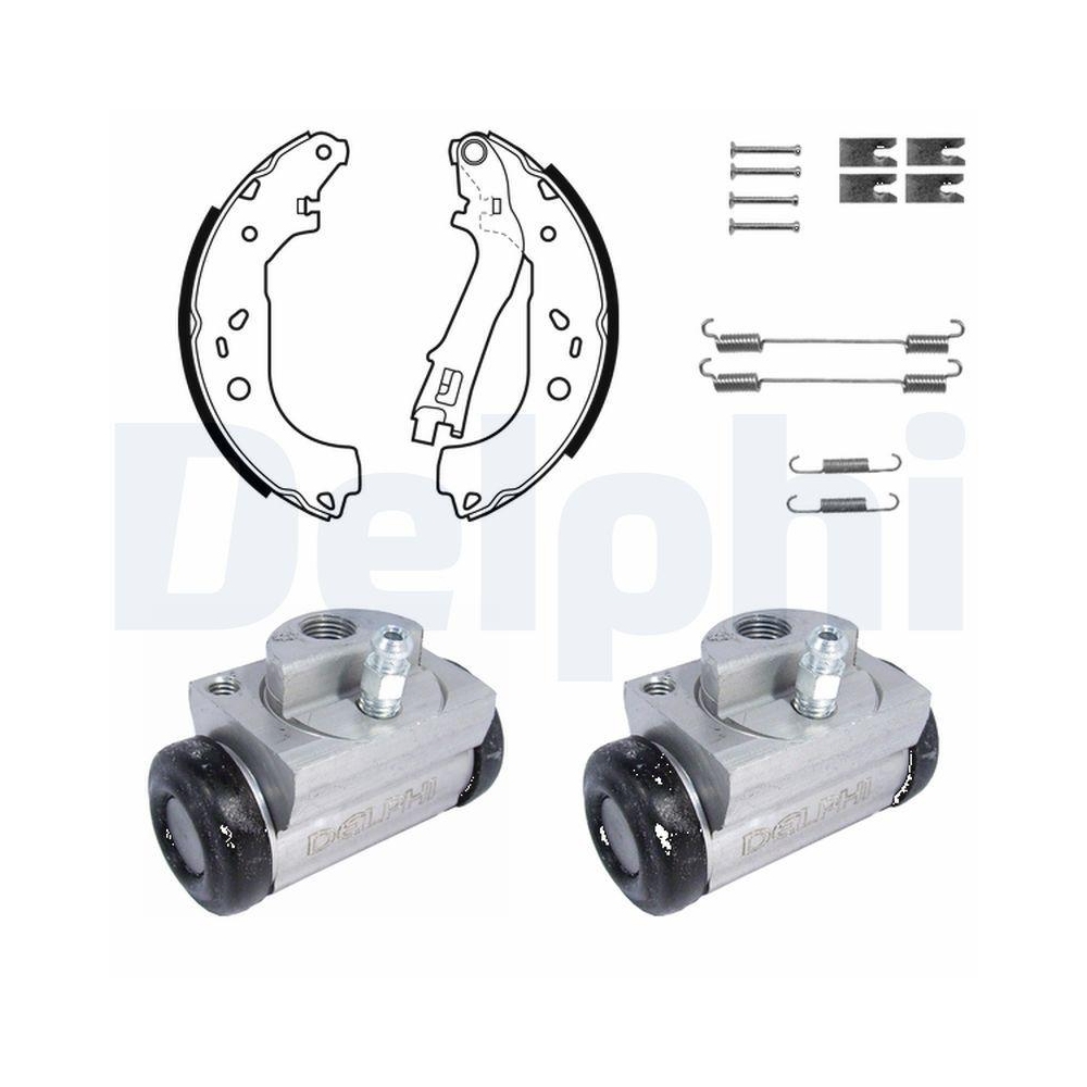 DELPHI KP1121 Bremsbackensatz f&uuml;r, Hinterachse